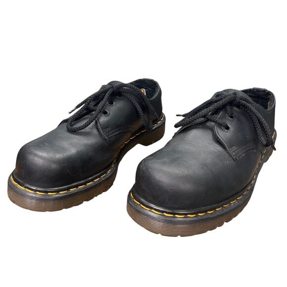 Vintage Dr. Martens Men\'s Black Leather Steel Toe Oxford Size UK 8 US 9 main image 6